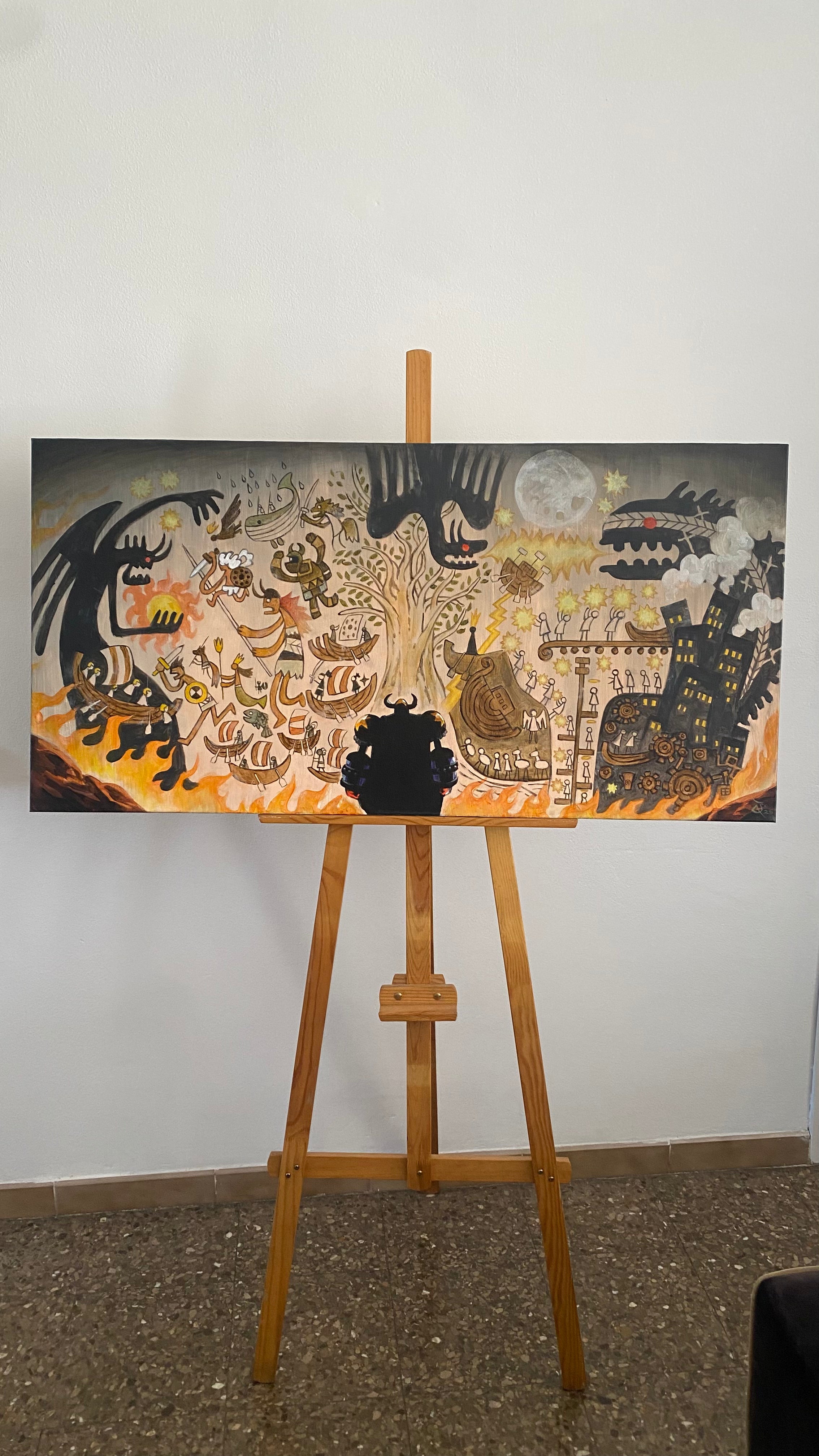 HARLEY - CUADRO 120x60 cm